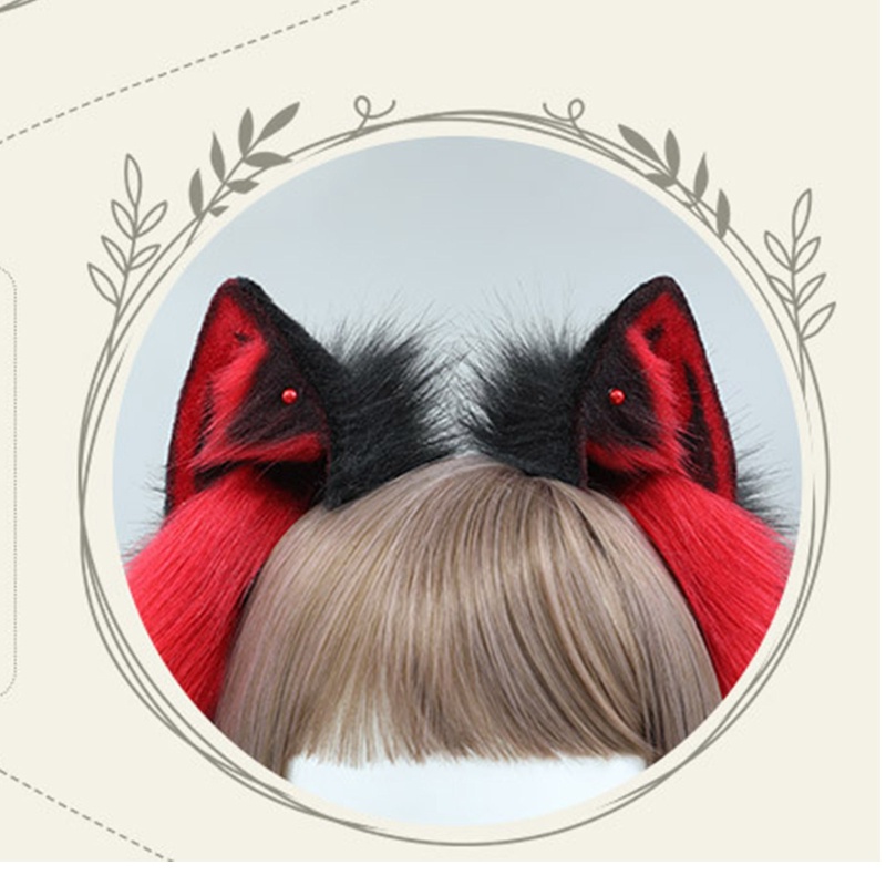 Băng Đô Tai Cáo Và Đuôi Hóa Trang Halloween Cho Người Lớn Và Trẻ Em