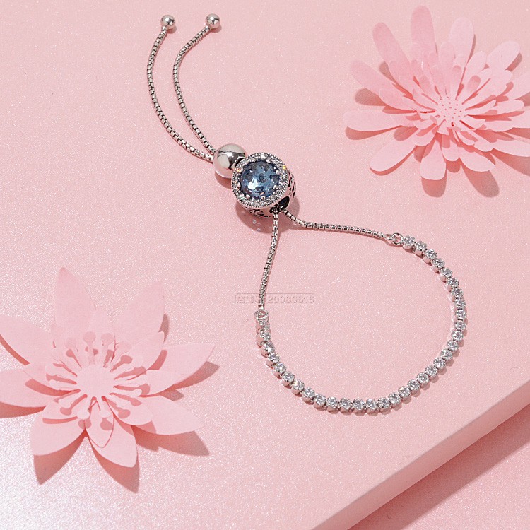 Pandora Vòng Đeo Tay Mắt Mèo Thiết Kế Đơn Giản Xinh Xắn
