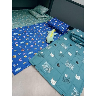Nệm văn phòng-nệm nhân viên ở lại công ty có thể gấp gọn 80x190x3cm có gối