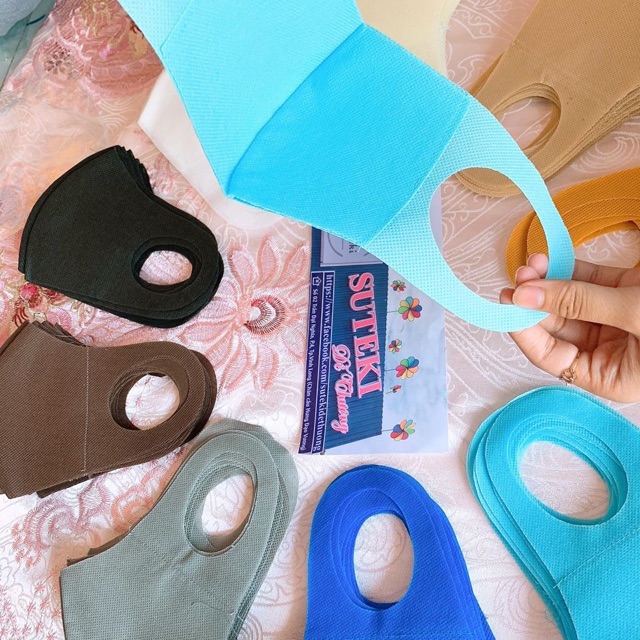 🌙Suteki: Combo 10 Khẩu trang 3D 2 lớp kháng nước, không co dãn, kiểu dáng thời trang | BigBuy360 - bigbuy360.vn