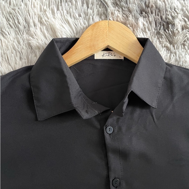ÁO SƠ MI NỮ VINTAGE TRẮNG TRƠN TAY LỬNG SIÊU XINH AM96