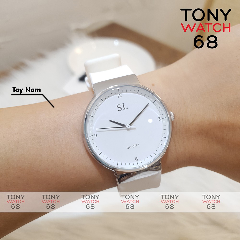 Đồng hồ đeo tay nam nữ SL Apple Watch dây cao su mặt vuông chính hãng chống nước | BigBuy360 - bigbuy360.vn