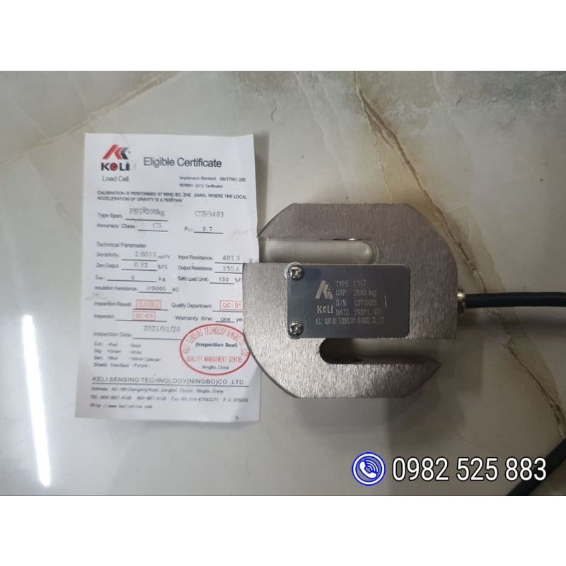 Loadcell PST 200kg thiết bị cảm biến lực chữ S cho cân điện tử loại 200kg