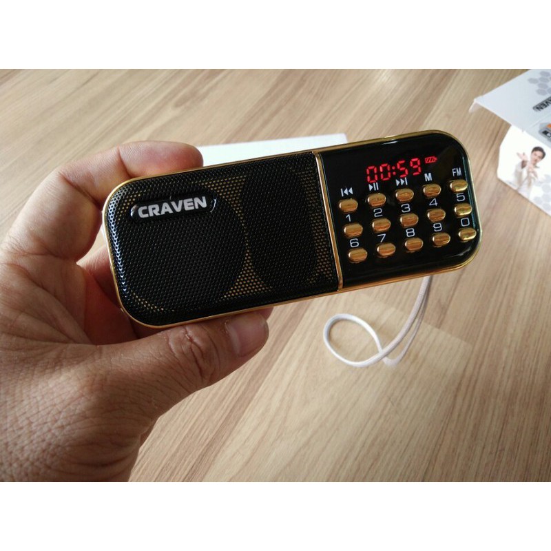 Loa radio mini Craven CR-25 nghe đài, nghe nhạc, nghe kinh phật