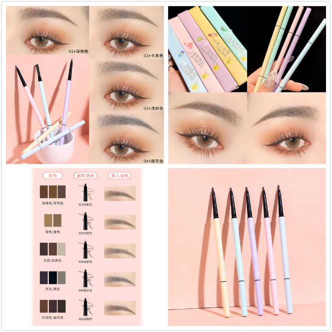 [Hàng mới về] Chì Kẻ Mày Qipin Hai Đầu Chống Thấm Nước Không Nhòe