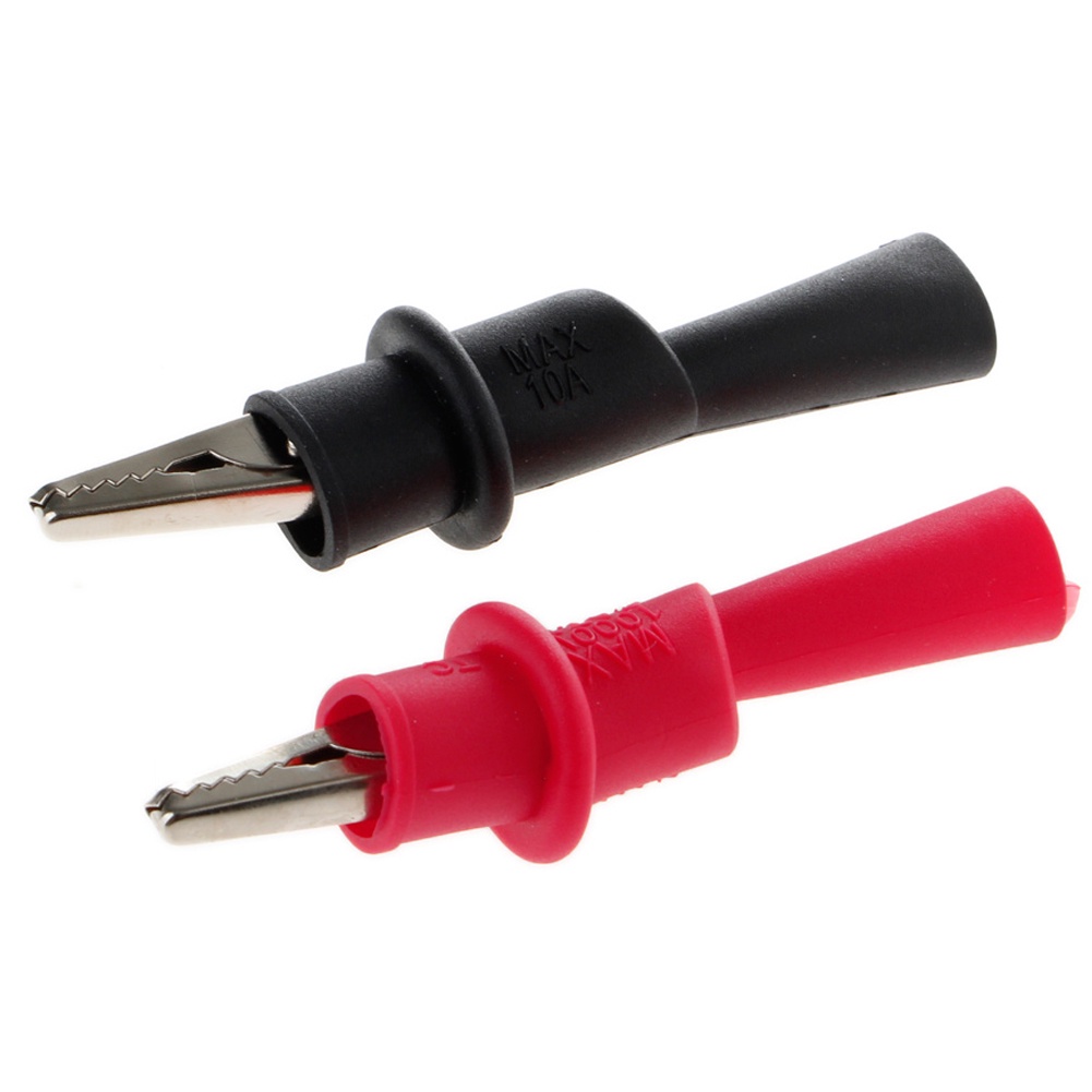 1 Cặp Kẹp Cá Sấu Thử Nghiệm Cho multimeter tester probe new Mới