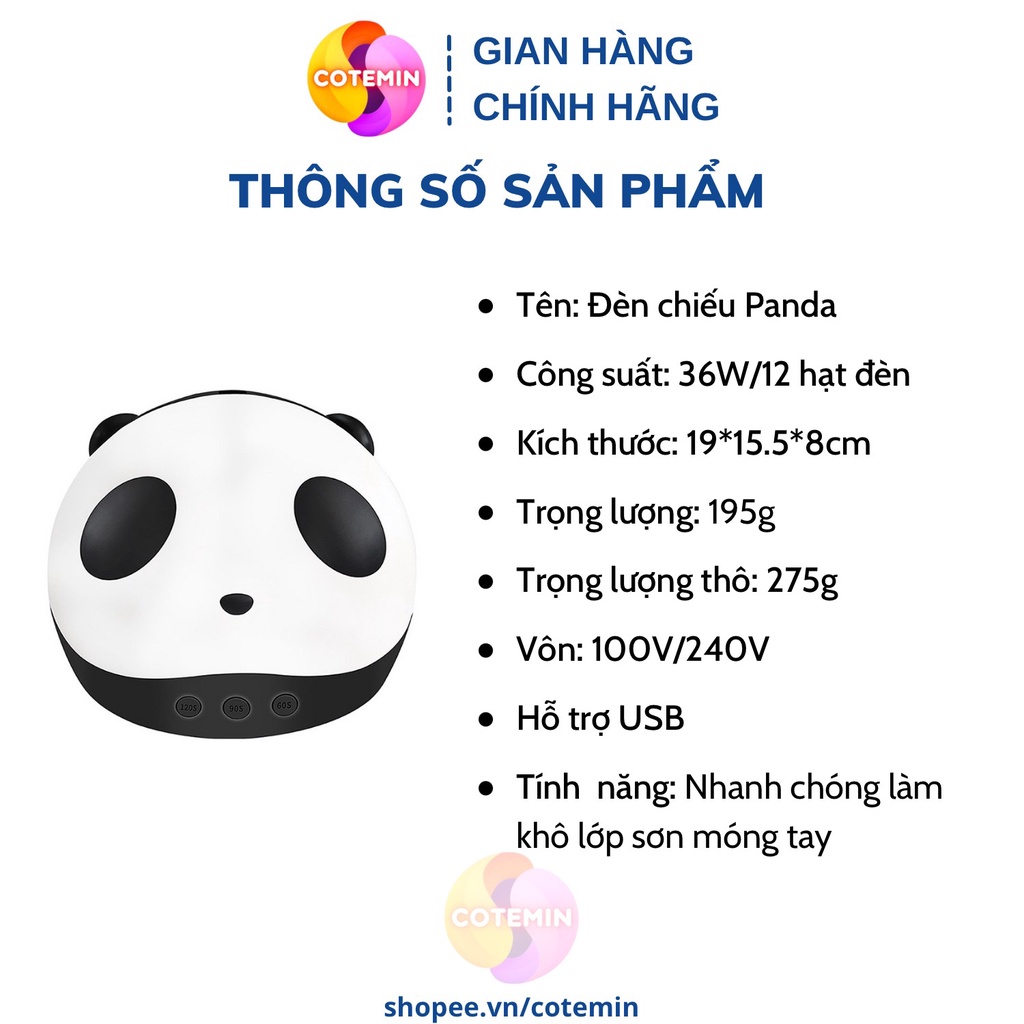 Máy hơ gel cao cấp GẤU TRÚC chính hãng COTEMIN