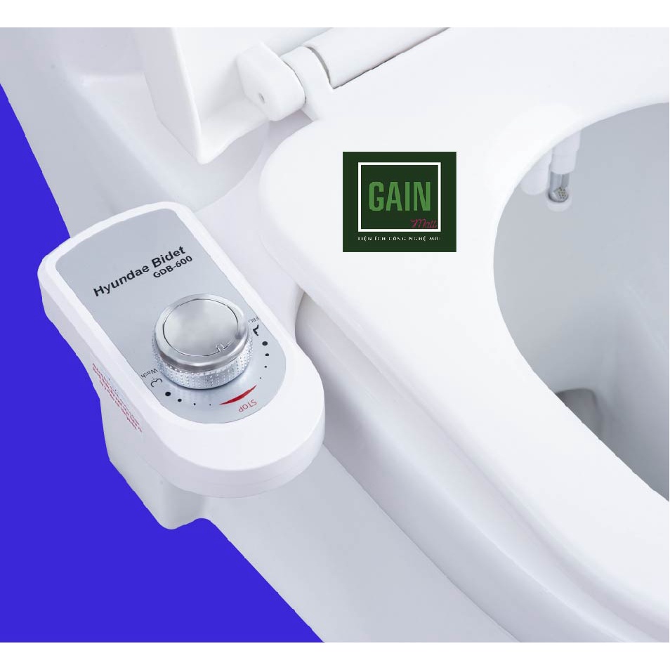 Vòi rửa vệ sinh thông minh Hyundae bidet GDB600, 2 Vòi Rửa, Chính Hãng, BH 3 Năm, Linh Kiện Nhập Khẩu 100% Hàn Quốc