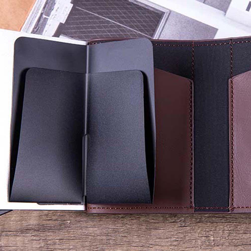 Ví Đựng Thẻ Tín Dụng / Danh Thiếp RFID Màu Trơn Kích Thước Nhỏ Gọn Tiện Lợi