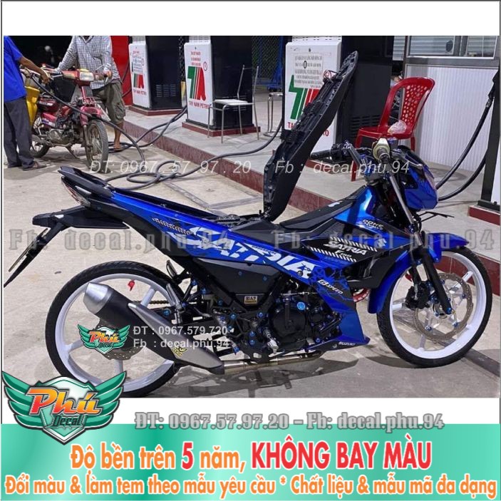 Tem rời Satrai Xanh đen trắng (X) -1