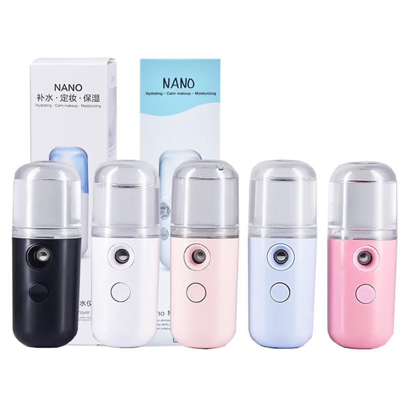 Máy Phun Sương Xông Hơi Mặt NaNo Mini Cầm Tay Hỗ Trợ Dưỡng Da Cấp Nước Tối Đa 150mAh