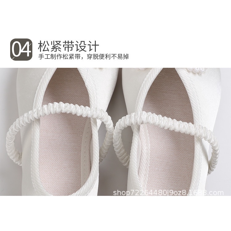 Giày vải thêu họa tiết phong cách Trung Hoa cho bé gái