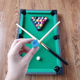 Bàn Bi a Mini giá rẻ bằng Gỗ Boba Store Bida mini cho người lớn và trẻ em - Mặt bàn Vải Nỉ - Size ĐẠI 69cm