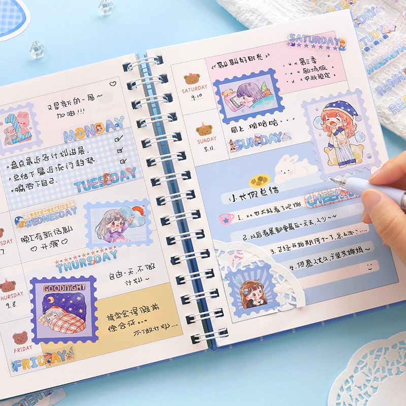 Bộ 2 Tấm Hình Dán Chữ Tiếng Anh Mhamm