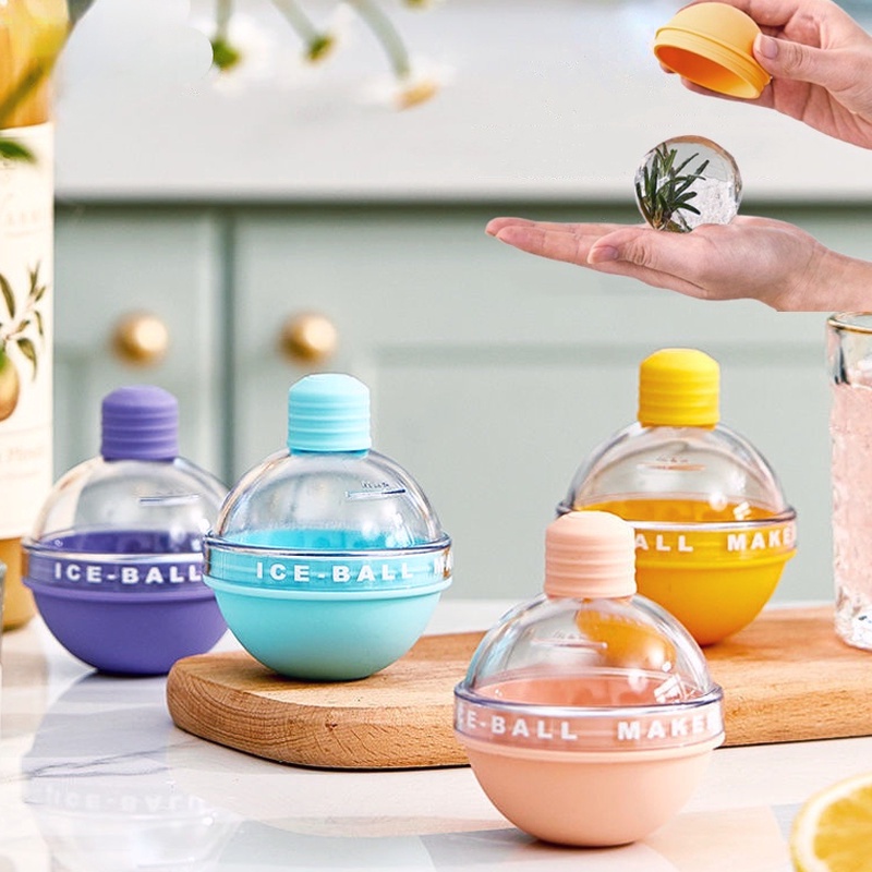 Khuôn Silicone Làm Nước Đá Hình Cầu Tiện Dụng Cho Mùa Hè
