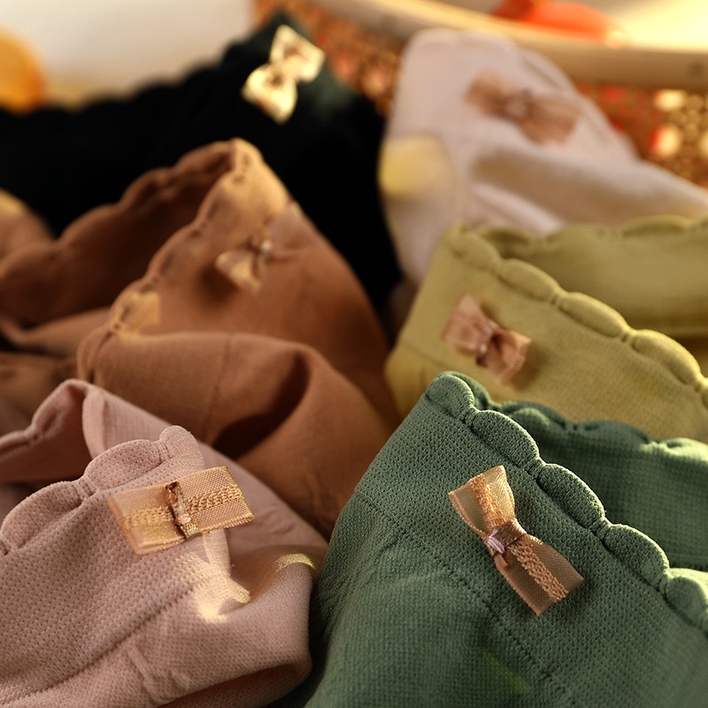 Quần Lót Cotton Không Đường May Lưng Vừa Thoáng Khí Cho Nữ 70-110 KG