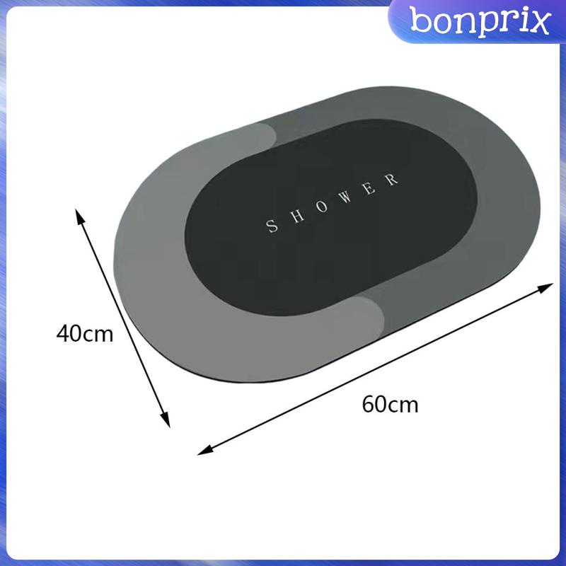 Thảm Chùi Chân Chống Trượt Nhanh Khô Hình Oval Kích Thước 40x60cm