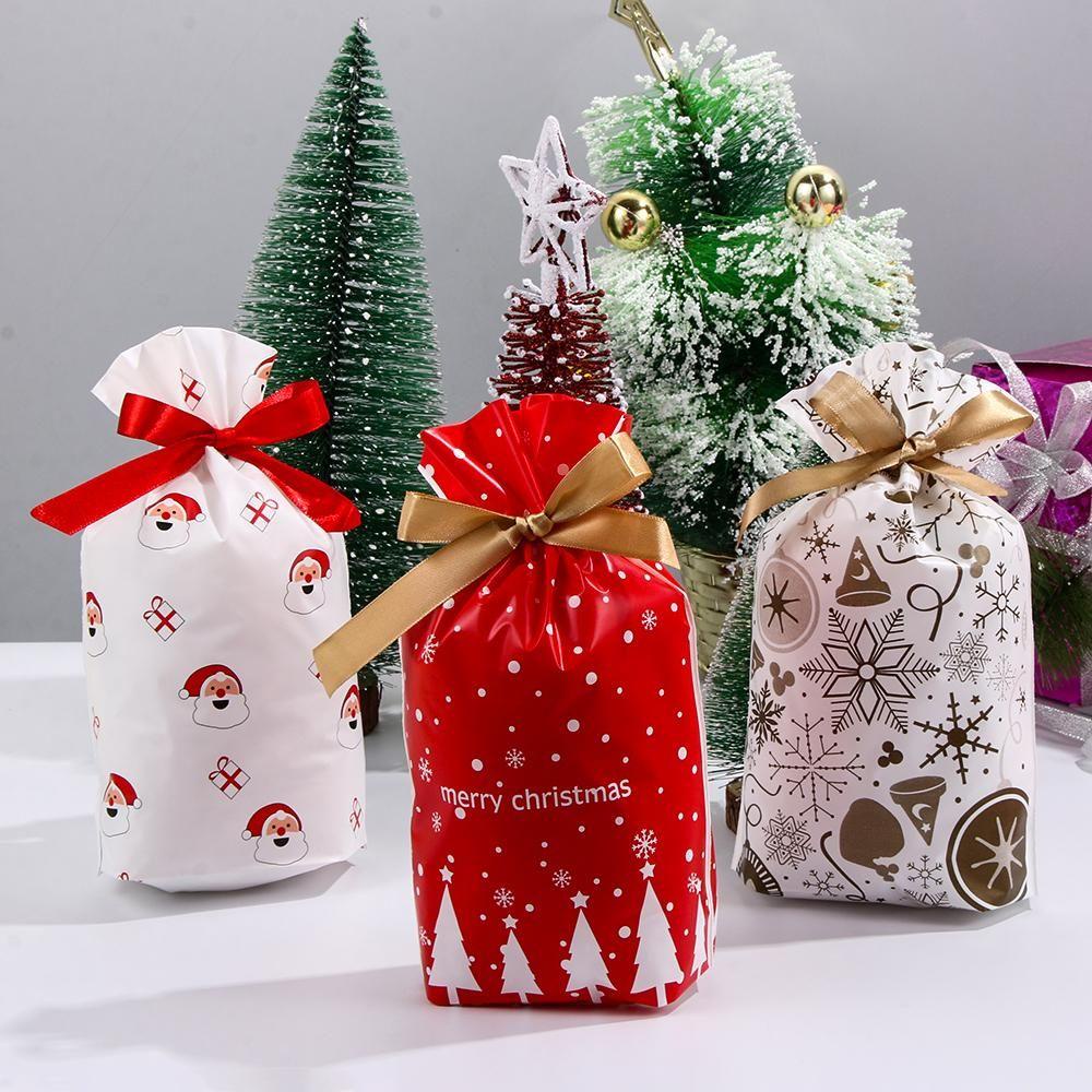 Túi Đựng Bánh Kẹo Làm Thủ Công Hình Tuần Lộc Trang Trí Giáng Sinh