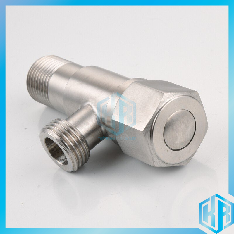 Van F 2 ngã , van chia nước cho vòi xịt vệ sinh và bồn cầu. Giảm áp chia bòn cầu INOX SUS 304- QM0051