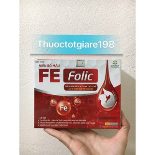 Viên bổ máu FE FOLIC giúp bổ sung sắt II cho cơ thể (hộp 100 viên )