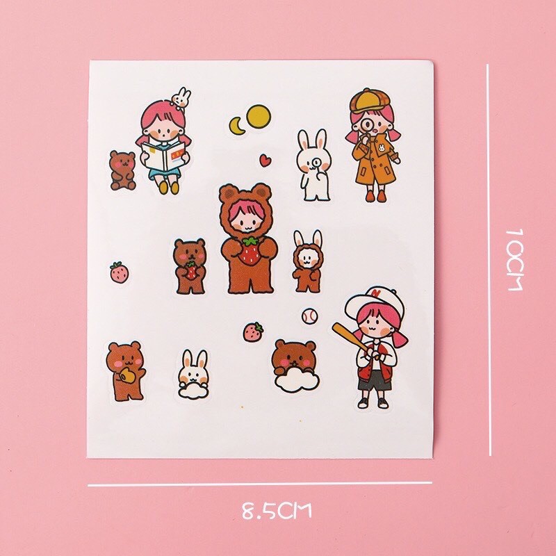 Hộp Đựng Phụ Kiện Cute [TẶNG Tấm Sticker Dán Nhiều Hình]