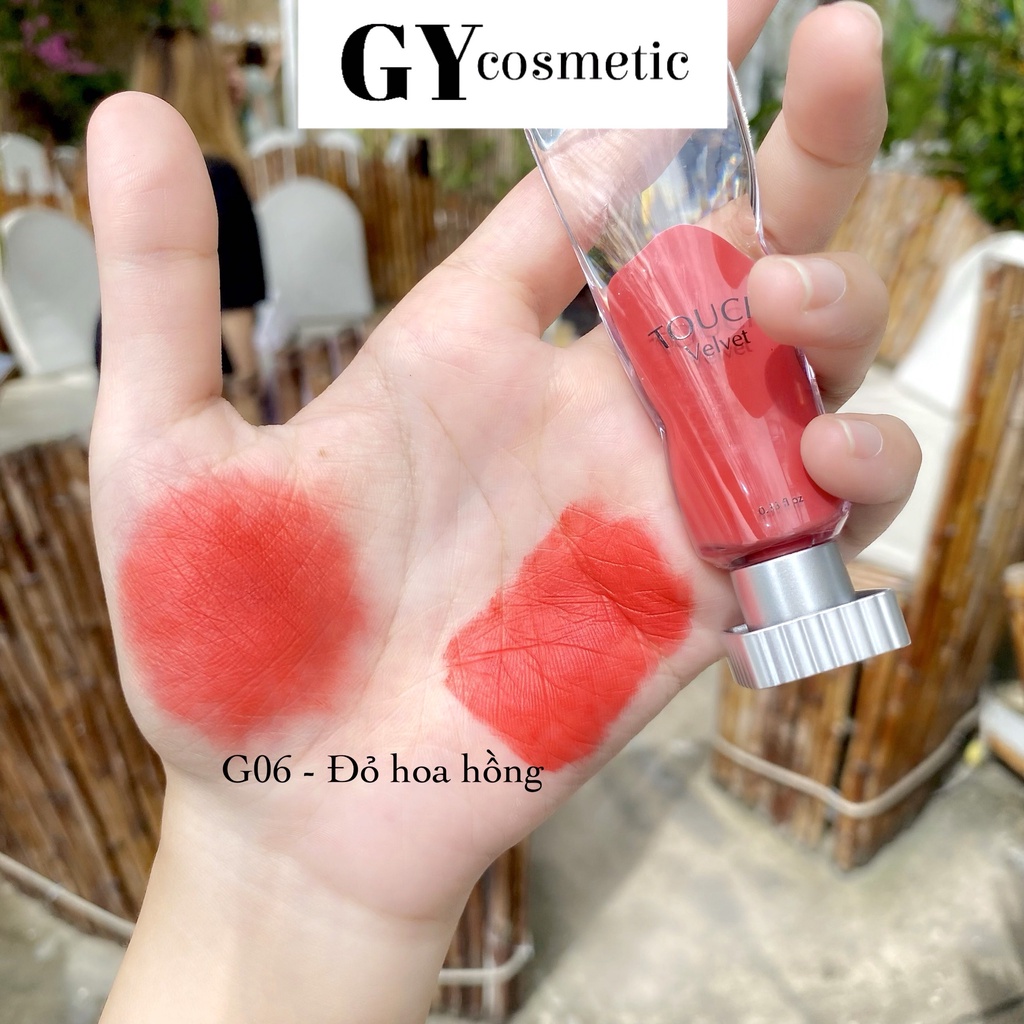 SON KEM LỤA TOUCH VELVET GY TRẦN chính hãng son lì lên màu chuẩn mướt mịn môi