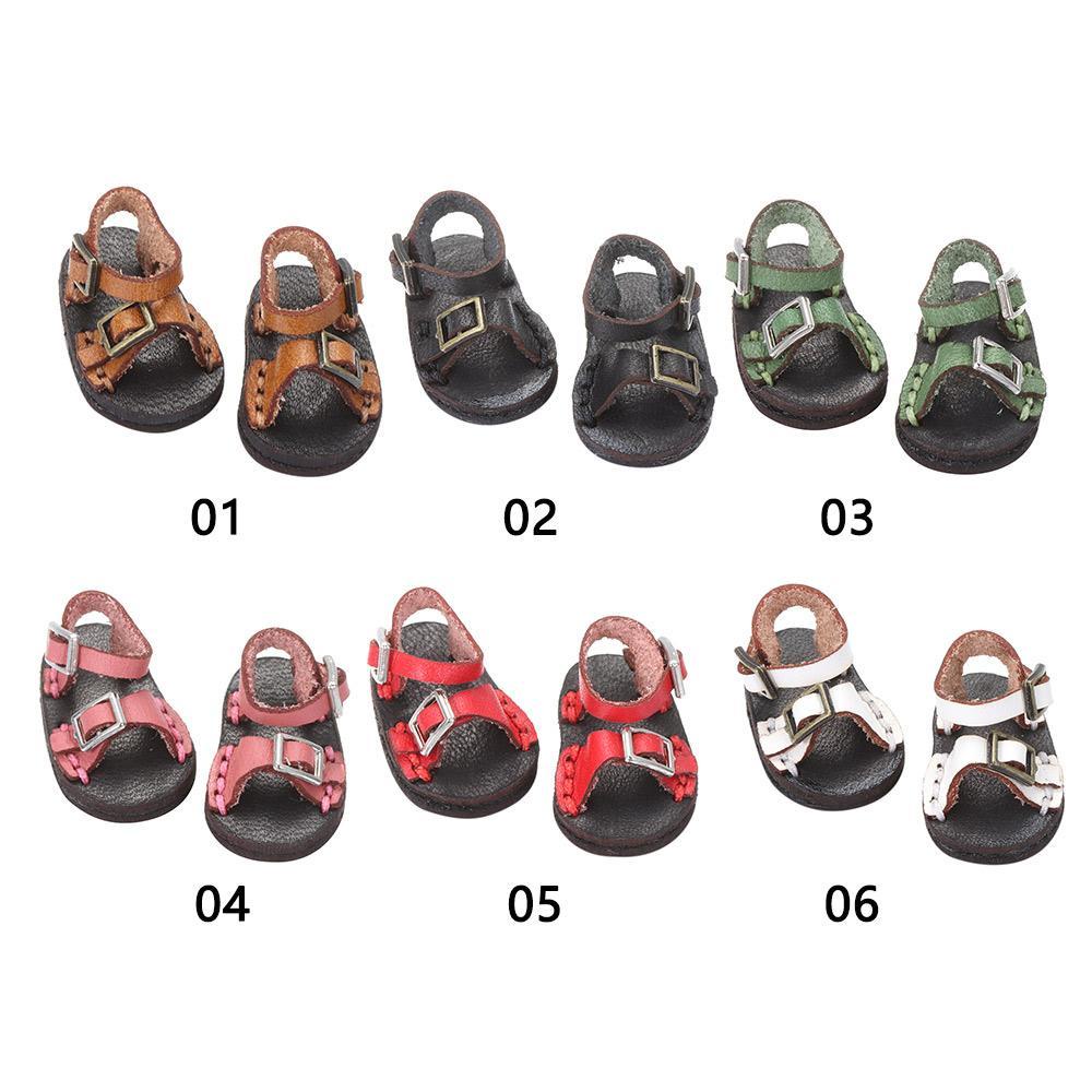 Giày Boot Da Bò Cho Búp Bê 1 / 12BJD 1 / 11 OB11