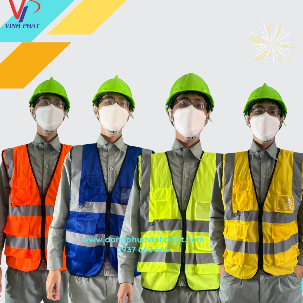 Áo Lưới Phản Quang Bảo Hộ Palide Túi Hộp 1 Khóa Kéo Cao Cấp Vải Siêu Nhẹ Thoáng mát - Hình Thật