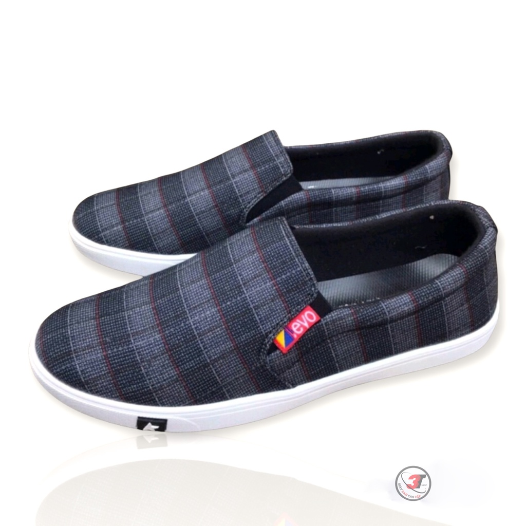 Giày Lười vải  2 LỚP , Slip on nam vải  chất liệu vải SIÊU MỊN  MỀM MẠI ,Đế Cao su đi êm chân , Mẫu mới