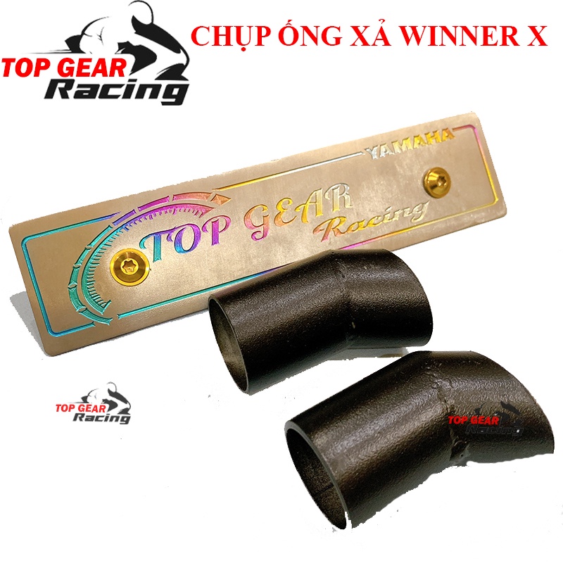 Chụp ống Xả Winner X Chụp đuôi pô Sơn Đen &lt;TOPGEAR&gt;