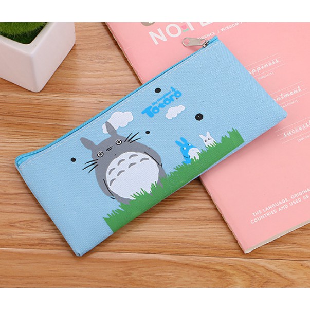 Hộp bút vải nhân vật hoạt hình, hộp bút vải totoro