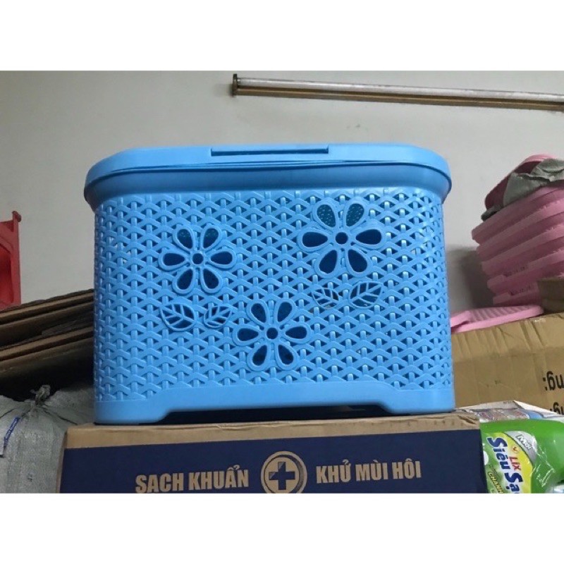 Giỏ nắp hoa / làn nắp hoa / giỏ đựng quần áo5158