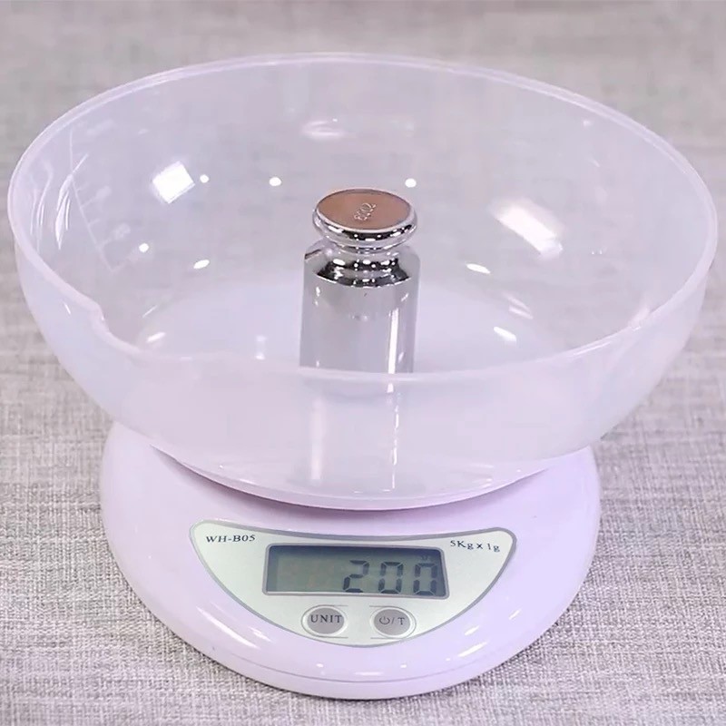 Cân Điện Tử Mini Cân Nhà Bếp 5kg WH B05 Tặng Tô Chứa 800ml Siêu Chính Xác Bảo Hành 1 Năm