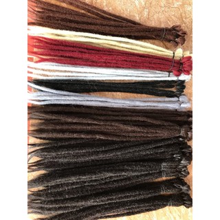 Bó 10 sợi tóc giả dreadlock màu đen