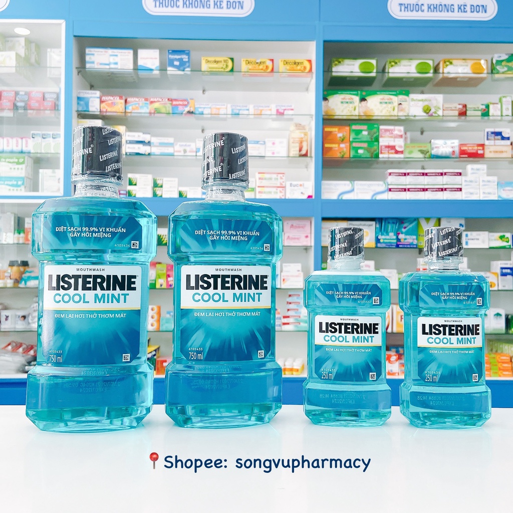 Nước Súc Miệng Listerine Hương Bạc Hà - Cool Mint 250ml