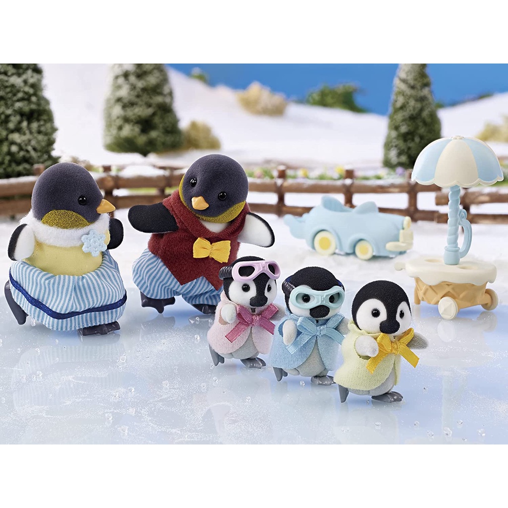 MỚI Đồ Chơi Sylvanian Families Gia Đình Chim Cánh Cụt Penguin Family