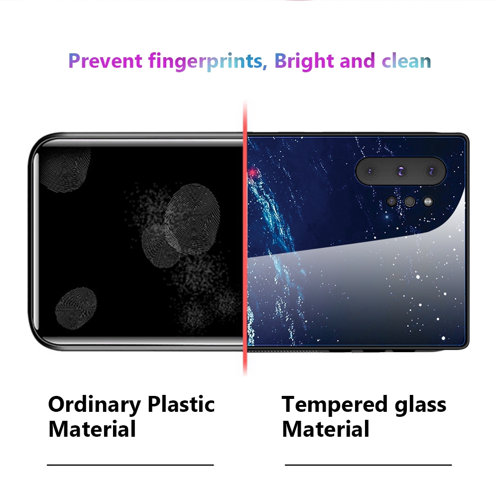 Ốp điện thoại mặt kính cường lực hình trái tim chim hồng hạc cho Samsung Galaxy Note 10 Plus / Note 10 | BigBuy360 - bigbuy360.vn