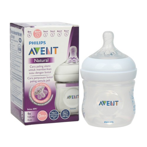 Bình Sữa Philips Avent Natural 125ml / 260ml / 330ml Bằng Nhựa PP, Không Có BPA {ĐẢM BẢO CHÍNH HÃNG}