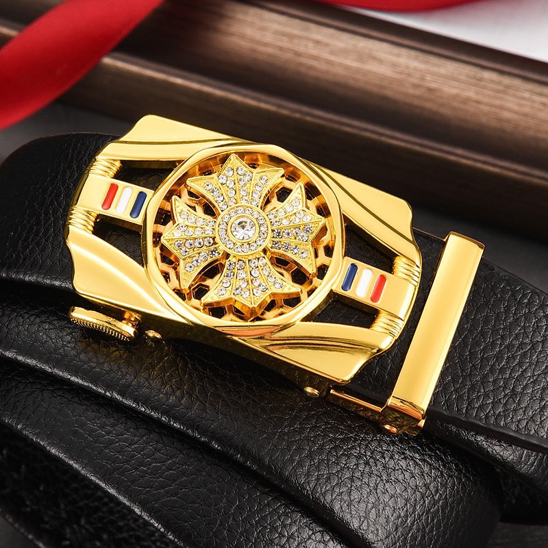 Thắt lưng nam, dây nịt nam cao cấp khóa tự động dây da bền bỉ bóng đẹp mặt thiết kế nam tính lịch lãm TLV89 - Hàng nhập