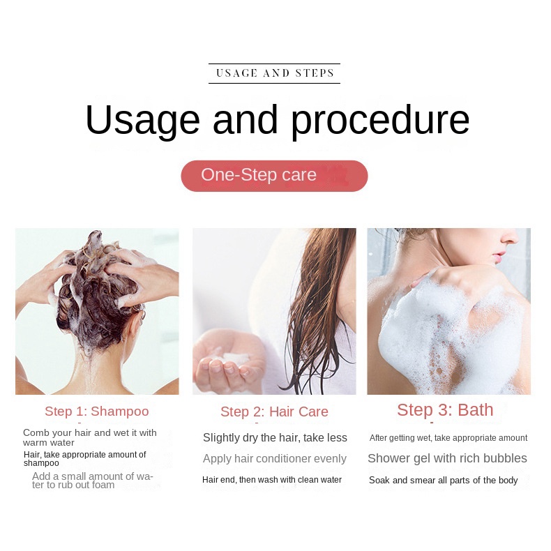 Dầu Gội Đầu Dưỡng Ẩm Nuôi Dưỡng Da Đầu Mềm Mại Kiềm Dầu Màu Hồng Quyến Rũ 500ml