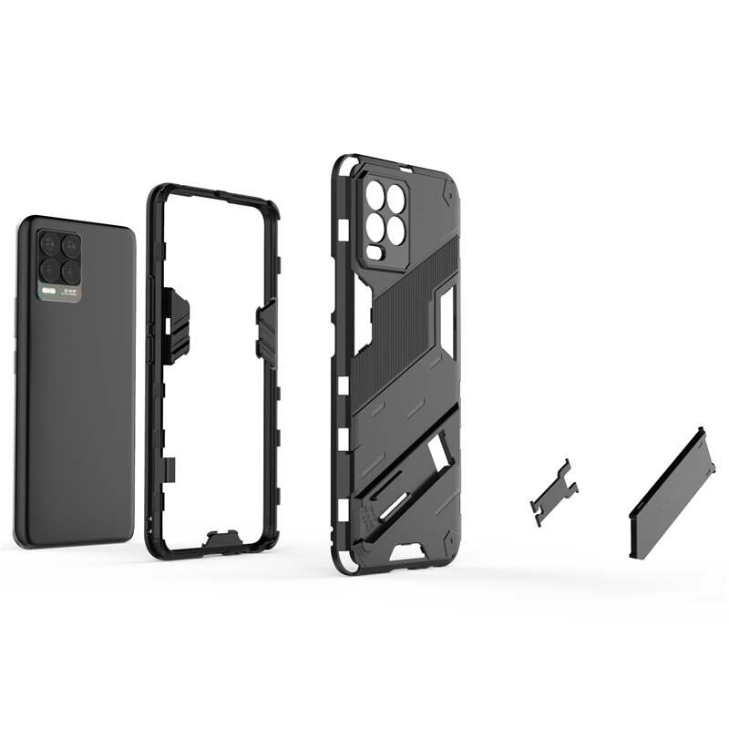 Para OPPO Realme 8 Pro caso cubierta para Realme 8 Pro cubierta protectora Punk armadura de soporte de la caja del teléfono duro Capa Funda Coque