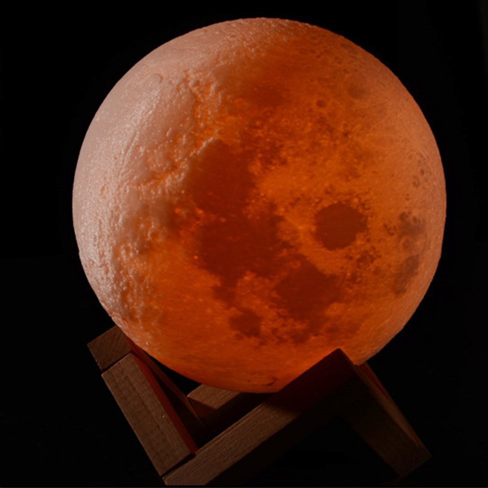 Đèn Ngủ Mặt Trăng 3D Điều Khiển Từ Xa Size 8-20cm