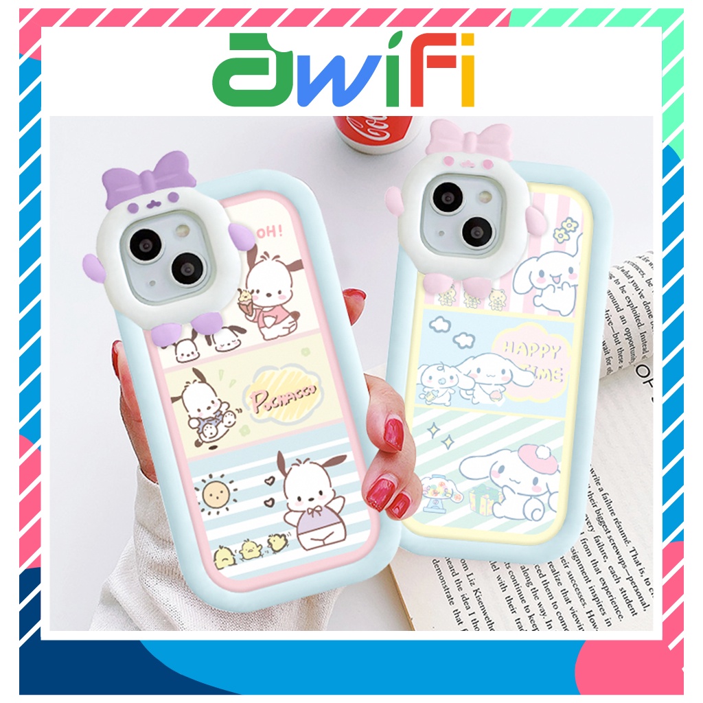 Ốp Lưng Iphone Nơ Camera Hình Vuông Pochacco Oh 6Splus/7/7Plus/8/8Plus/X/Xs/11/12/13/Pro/Max/Plus/Promax - Sale Hot B5 - 14