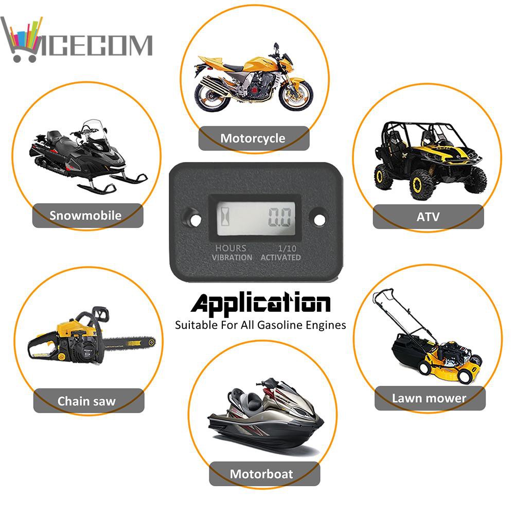 Đồng Hồ Đo Giờ Không Dây Kỹ Thuật Số Đa Năng Chống Nước Với Màn Hình Lcd Cho Atv Utv | BigBuy360 - bigbuy360.vn