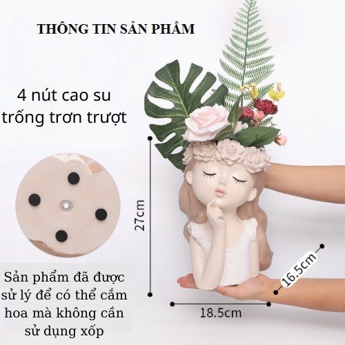 Bình hoa bé gái siêu đáng yêu