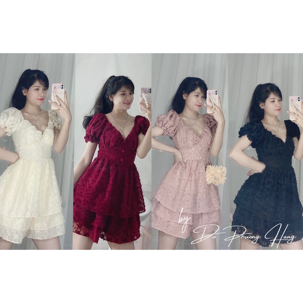 [ẢNH & VIDEO THẬT]_Đầm Jumpsuit đuôi cá lông vũ sang chảnh tiệc tùng PHS1480 | BigBuy360 - bigbuy360.vn