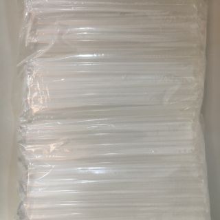 Ống Hút Trà Sữa F12 bọc màng Trắng