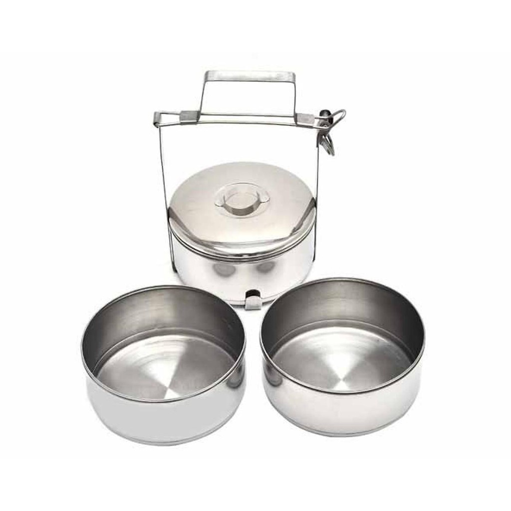 [BỰ CHÀ BÁ] HỘP ĐỰNG CƠM 3 TẦNG SIZE ĐẠI 14X3 INOX 430 100% KHÔNG GỈ CAO CẤP , SẢN PHẨM CÔNG TI THÀNH NHÂN - BẢO HÀNH 1