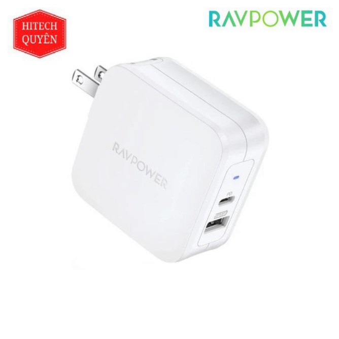 TỔNG CỦ XẢ  Củ Sạc Nhanh RAVPower PC105 2 cổng 61w TỔNG CỦ XẢ