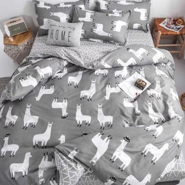 Bộ Cotton poly Cừu Xám